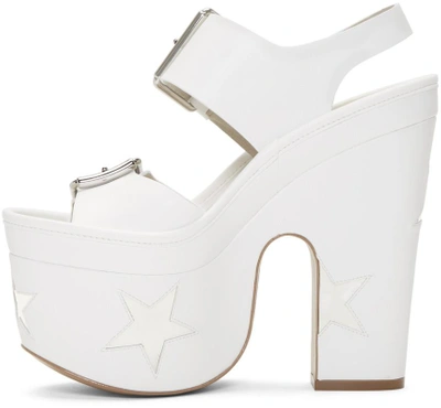 Shop Stella Mccartney White Star Sandals