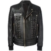 BALMAIN lace-up biker jacket,S7H2011P016