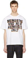 STELLA MCCARTNEY White 'Members And Non Members' T-Shirt