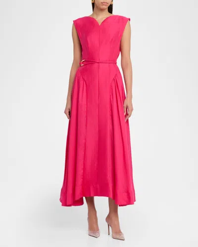 Acler Alvie A-line Maxi Dress In Pink