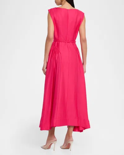 Acler Alvie A-line Maxi Dress In Pink
