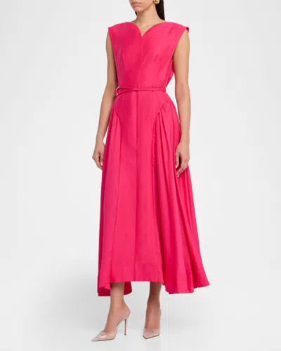 Acler Alvie A-line Maxi Dress In Pink