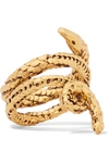 AURELIE BIDERMANN Asclepios gold-plated ring