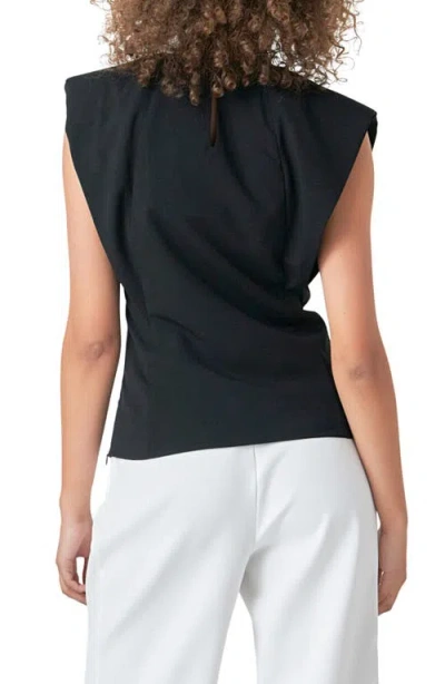 Endless Rose Sleeveless Top In Blue