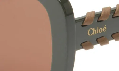 Chloé Geometric Sunglasses In Multi