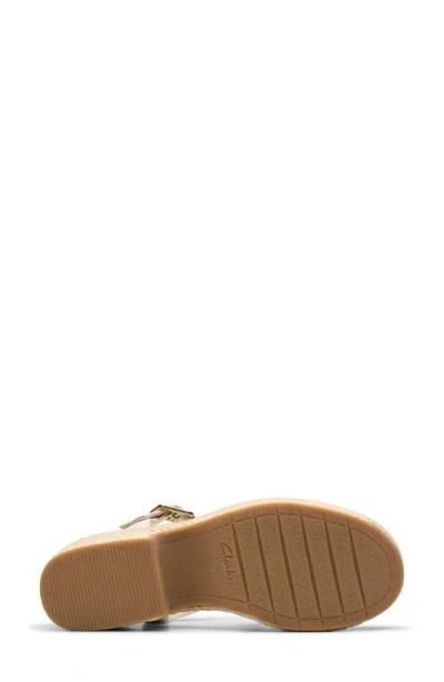 Clarks ® Coledale Strap Platform Sandal In White