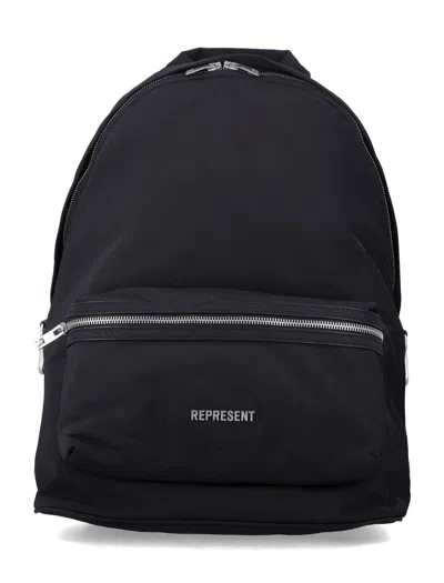 Represent Nylon Backpack In Black