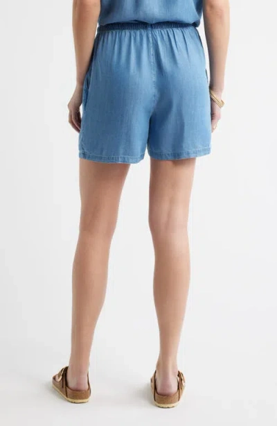 Caslonr Caslon(r) Pull-on Chambray Shorts In Blue