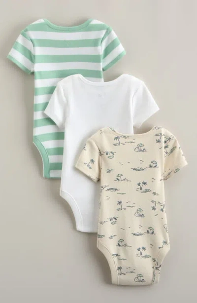 Nordstrom Grow With Me 3-pack Assorted Bodysuits In Multi