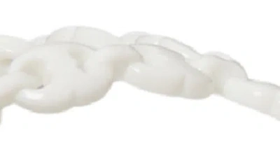Tory Burch Flat Sandals Braided Strap Open Toe In White