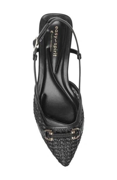 Easy Spirit Hetty Pointed Toe Slingback Pump In Black