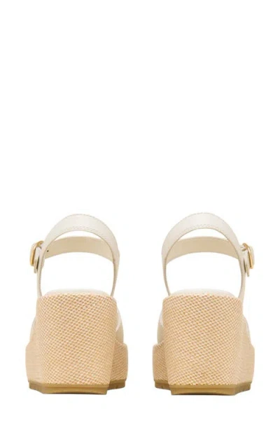 Sorel Sunpeak Ankle Strap Platform Wedge Sandal In White