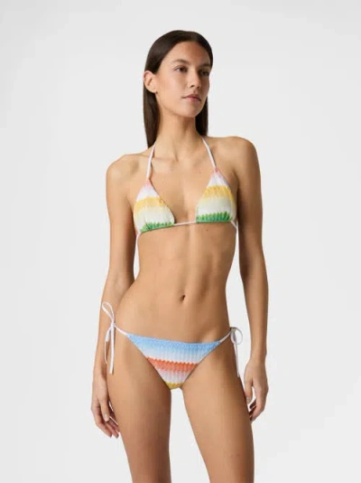 Missoni Chevron-patterned Bikini In Multi