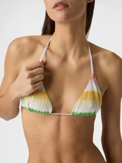 Missoni Chevron-patterned Bikini In Multi
