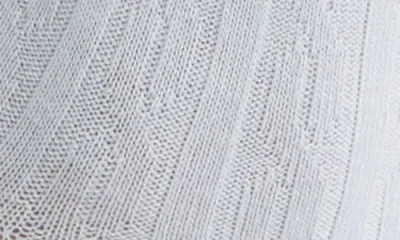 Hue Cable Crew Socks In Blue
