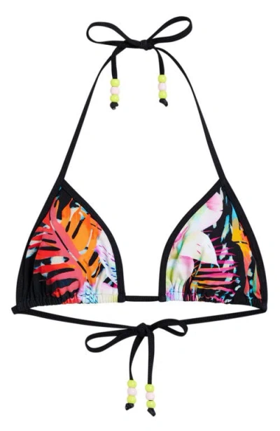 Desigual Daiquiri Triangle Bikini Top In Multi