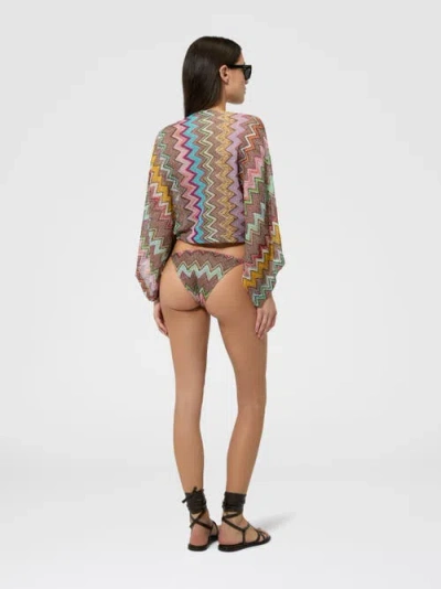 Missoni Zigzag Pattern Top In Brown