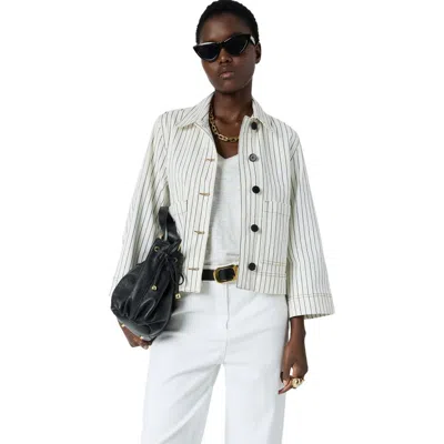 Gerard Darel Tamea Relaxed Tailored Box Fit Jacket In Multi
