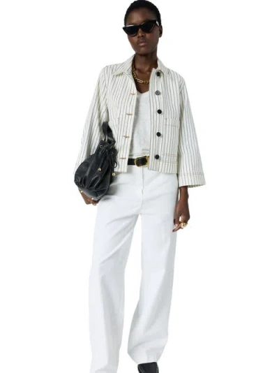 Gerard Darel Tamea Relaxed Tailored Box Fit Jacket In Multi