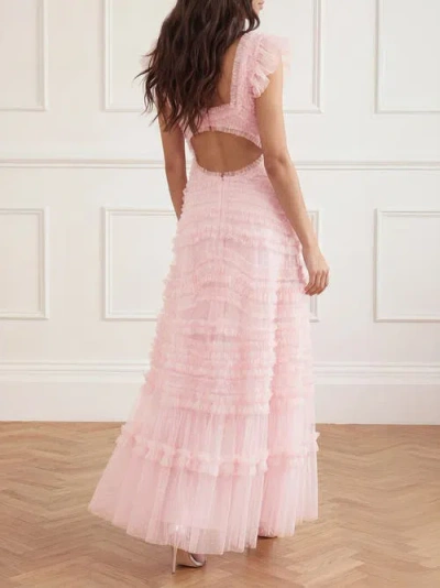 Needle & Thread Amara Backless Gown In Pink