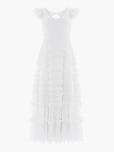 Needle & Thread Amara Backless Gown In White