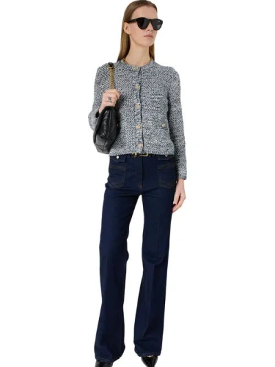 Gerard Darel Leora Button Front Cardigan In Multi