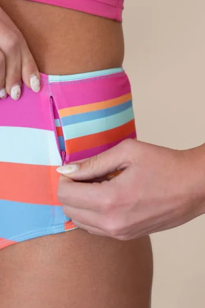 Nani Zip Pocket Swim Bottom In Multi