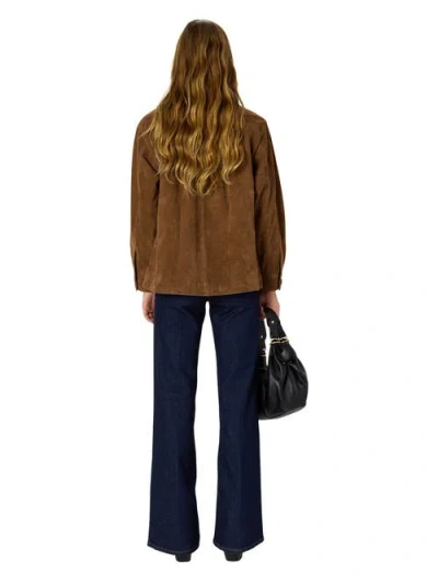 Gerard Darel Nomelie Suede Jacket In Multi