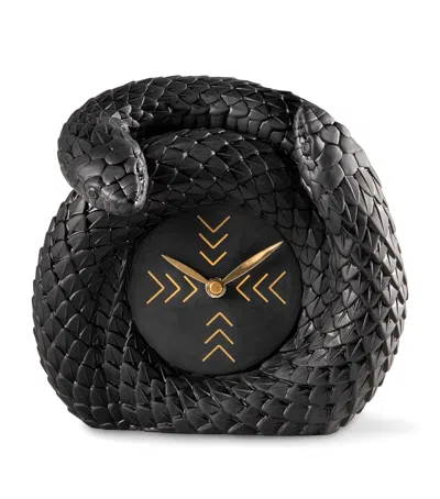 Lladrò Snakes Clock In Black