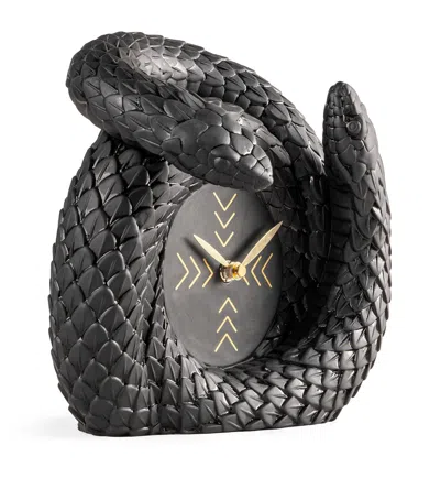 Lladrò Snakes Clock In Black
