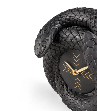 Lladrò Snakes Clock In Black