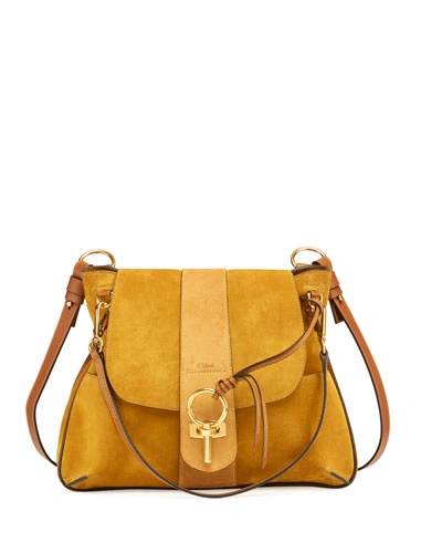 Chloé Lexa Medium Shoulder Bag, Brown In Mustard Brown