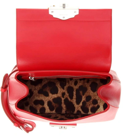 Shop Dolce & Gabbana Lucia Leather Shoulder Bag
