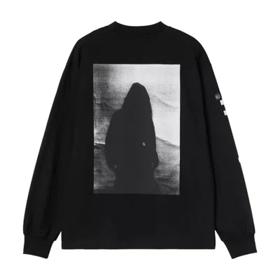 Carhartt W' L/s Archive Script T-shirt In Black