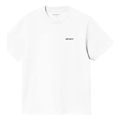 Carhartt Ss Link Scrip T-shirt In White