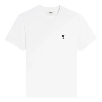 Ami Alexandre Mattiussi Ami Ami De Coeur Crewneck T-shirt In White