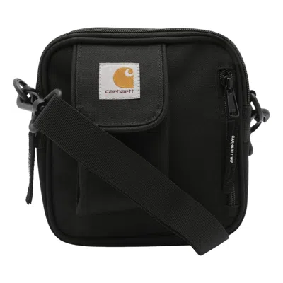 Carhartt Essentials Shoulder Bag Polyester Logo Strap In Brown