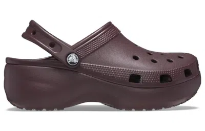 Crocs Classic Platform Clogs Women Dark Cherry 7 In Purple