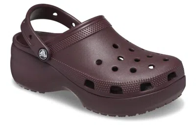 Crocs Classic Platform Clogs Women Dark Cherry 7 In Purple