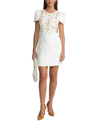 Anette Solid Mini Dress In White