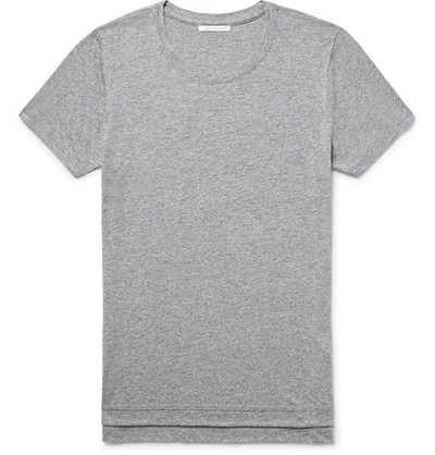 John Elliott Mercer Mélange Jersey T-shirt In Grey