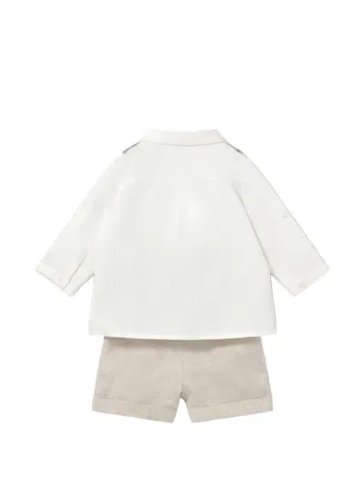 Mayoral Checked Formal Set In White
