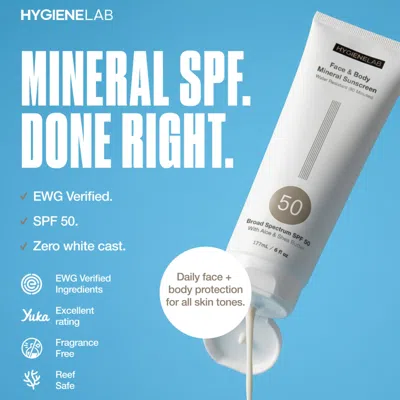 Hygienelab Face And Body Mineral Sunscreen In White
