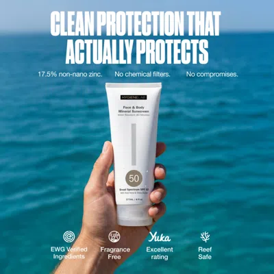 Hygienelab Face And Body Mineral Sunscreen In White