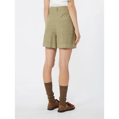 Weekend Max Mara Belt-loop Shorts In Green