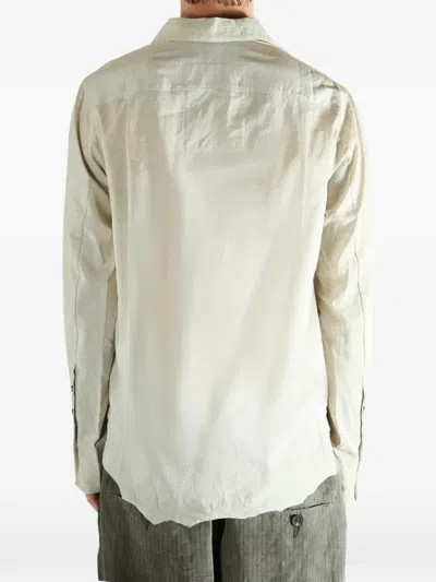 Ziggy Chen Double-breasted Shirt In Neutral