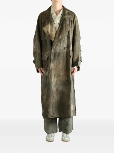 Ziggy Chen Double-breasted Coat In Multi