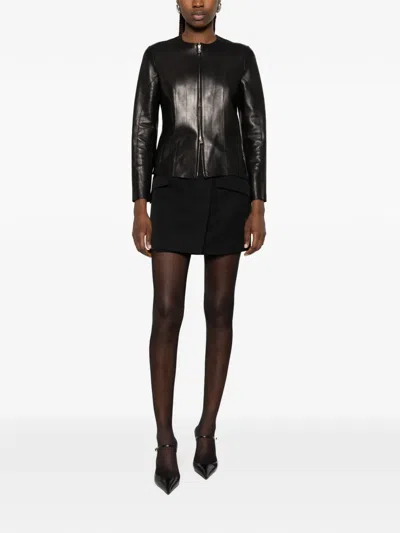 Givenchy Flap-pocket Mini Skirt In Black