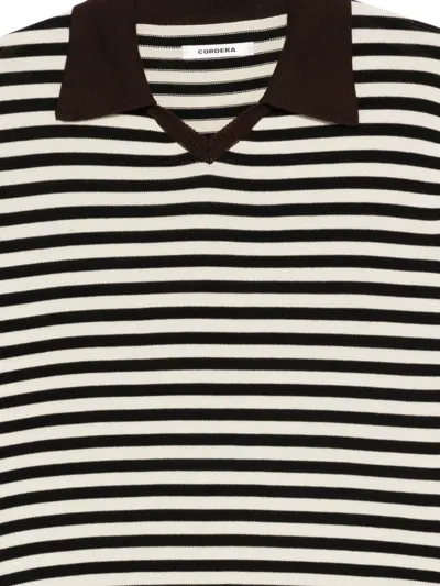 Cordera Stripe-pattern Knitted T-shirt In Multi