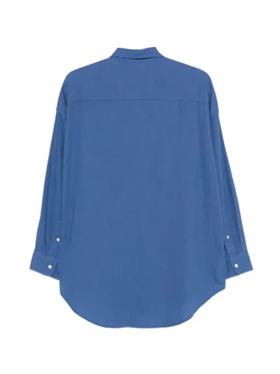 Denimist Patch-pocket Button-up Top In Blue